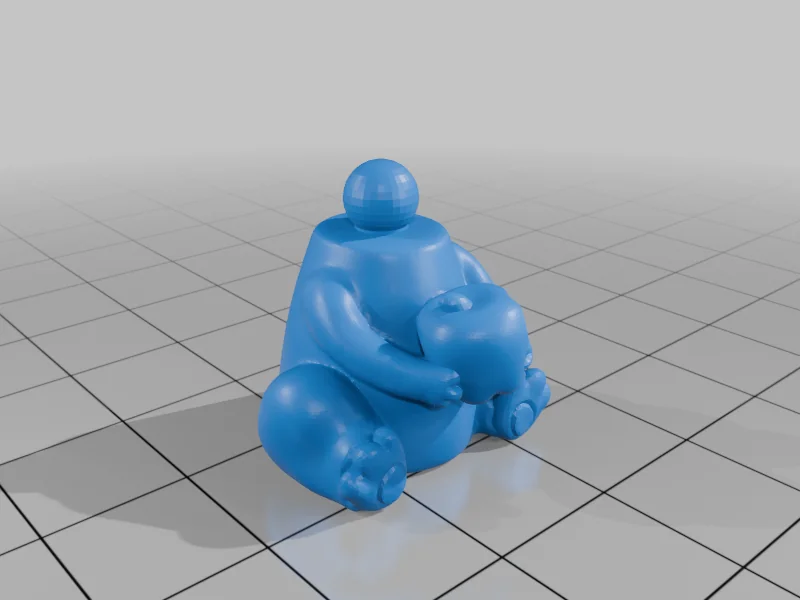 3D модель 3D Модель LPS Хом'ячка з Яблуком - фото 3