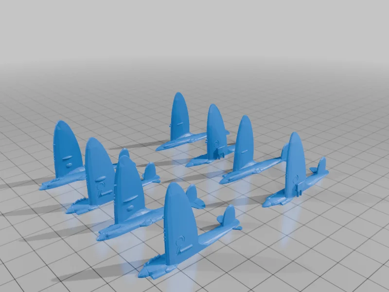 3D модель Модель SEAC Spitfire 10-pack - фото 1