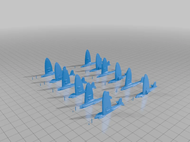 3D модель Модель SEAC Spitfire 10-pack - фото 2