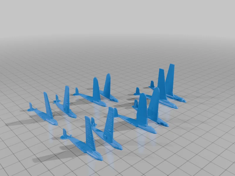 3D модель Bf-109 5-pack: Модели военных самолетов - фото 1