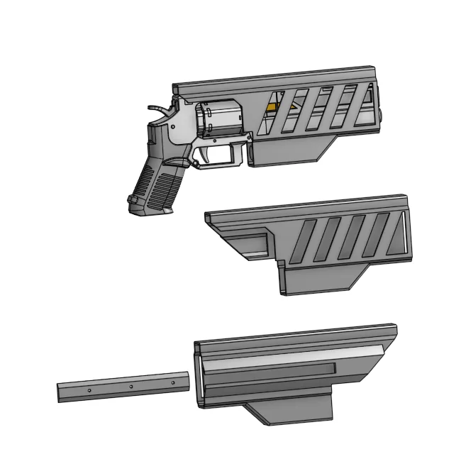 3D модель Кобура для P-4 Senator Helldivers 2 - фото 1