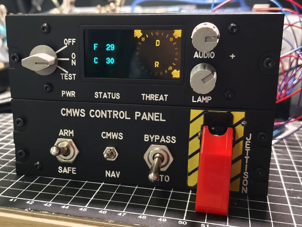 3D модель Панель управления CMWS для AH-64D Apache (DCS World) - фото 1