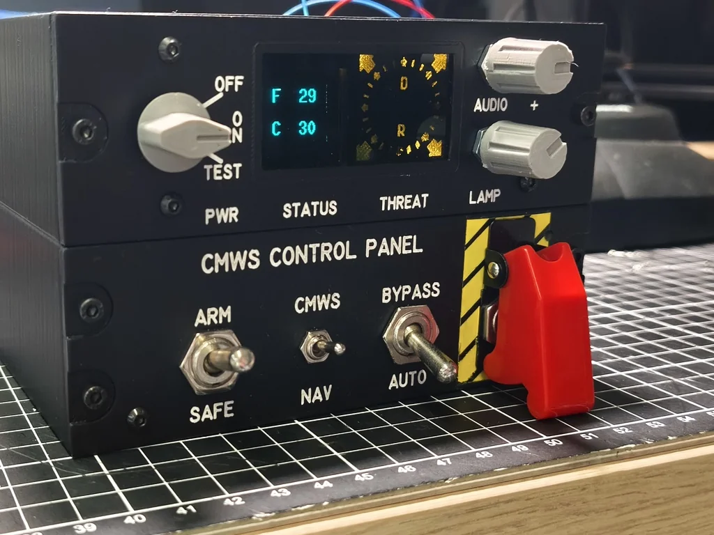 3D модель Панель управления CMWS для AH-64D Apache (DCS World) - фото 3