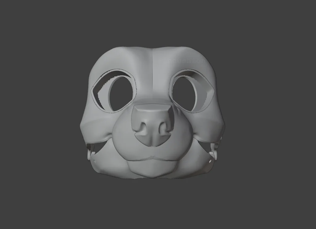 3D модель База фурсюта волка/собаки - фото 3