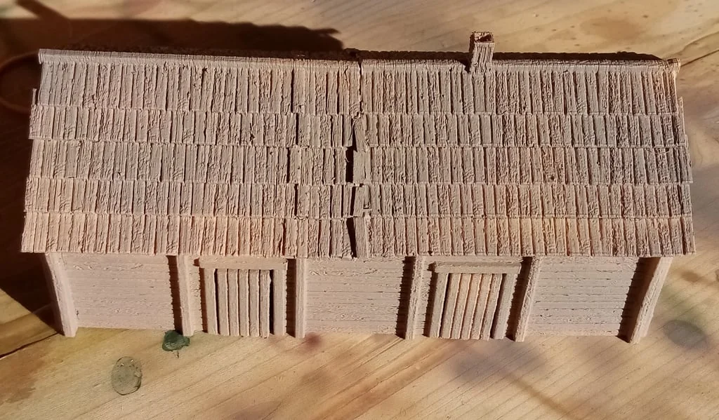 3D модель Деревянный дом и сарай (Восточный фронт / Сельская Россия) - фото 4