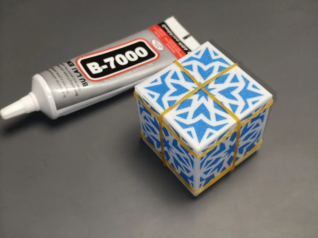 Плоская оригами коробка - 50мм куб