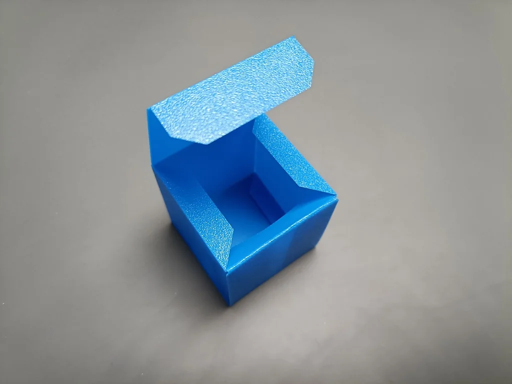 Плоская оригами коробка - 50мм куб