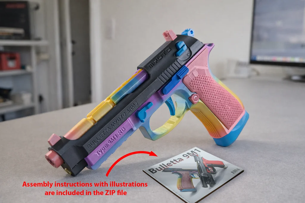 Bulletta 9M1 - Детализированная игрушечная пистолет-реплика