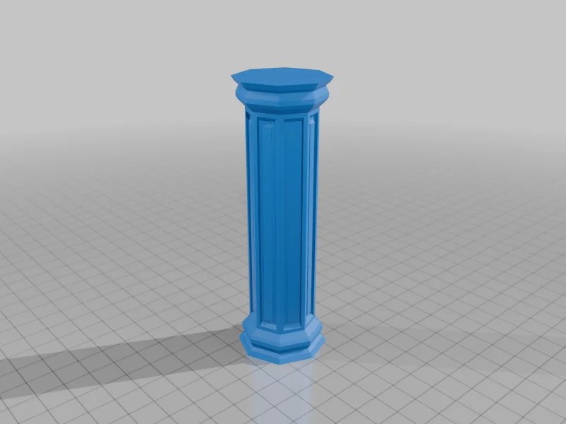 3D модель Модульный набор колонн Vol. 1 – 9 архитектурных колонн - фото 7