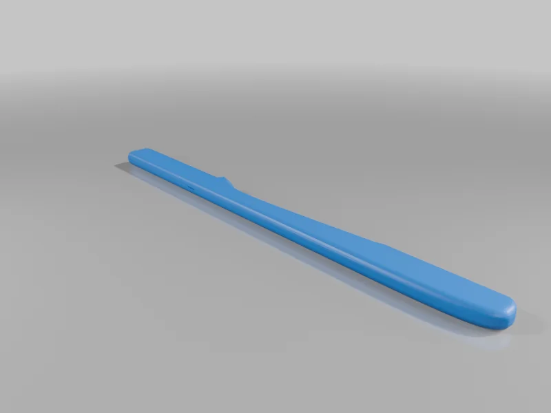 3D модель Безопасная бритва для бровей и усов - фото 3