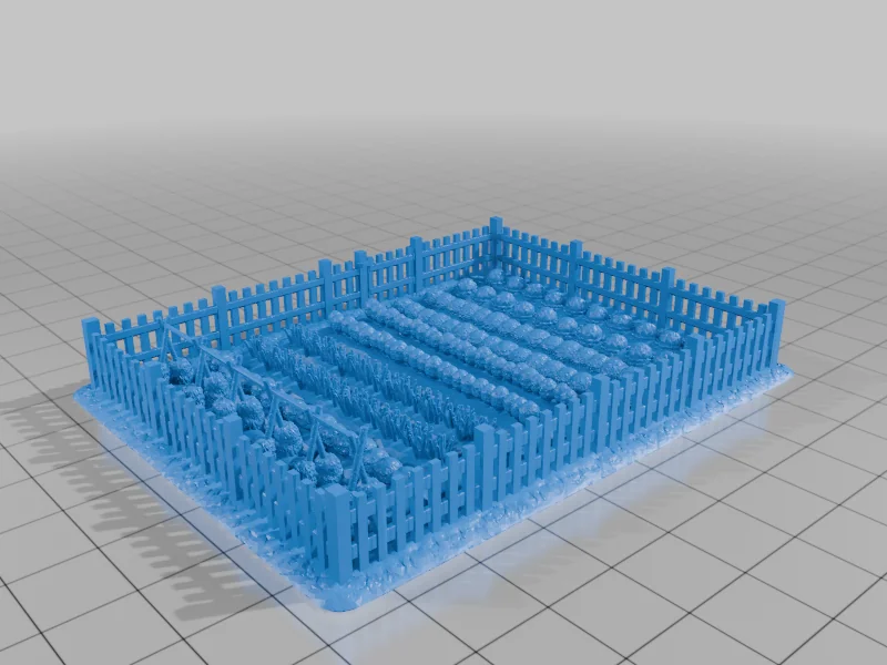 3D модель 15мм Овощные Сады (девять различных садов) для FoW - фото 2