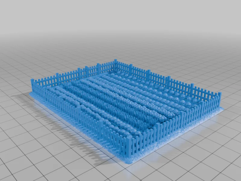 3D модель 15мм Овощные Сады (девять различных садов) для FoW - фото 9
