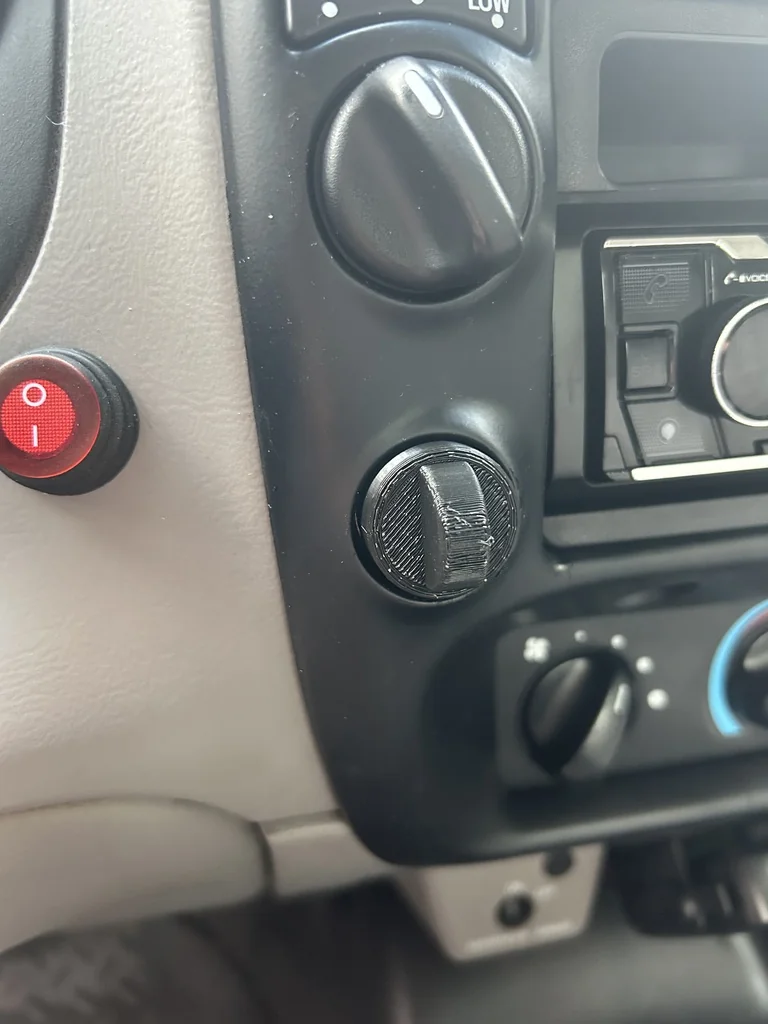 3D модель Заглушка прикуривателя Ford Ranger 12V - фото 1