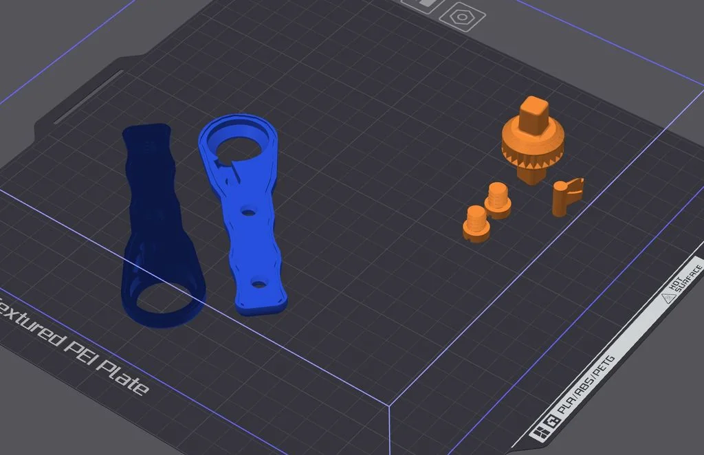 3D модель Улучшенный ключ NASA с насадкой 3/8" - фото 2