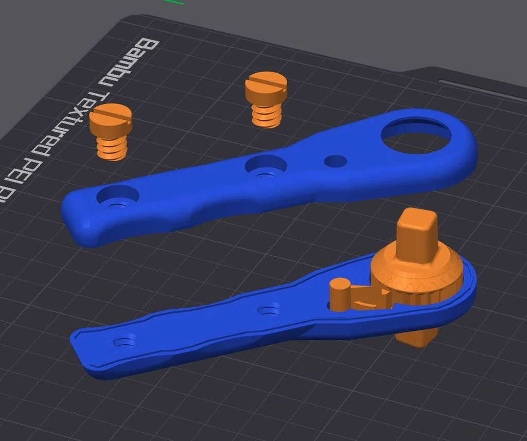 3D модель Улучшенный ключ NASA с насадкой 3/8" - фото 3