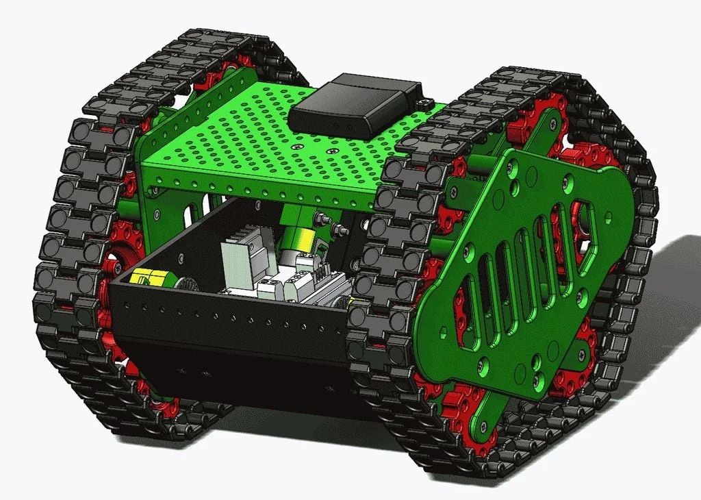 3D модель Модель самоходной гусеничной платформы - фото 5