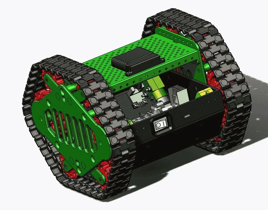 3D модель Модель самоходной гусеничной платформы - фото 6