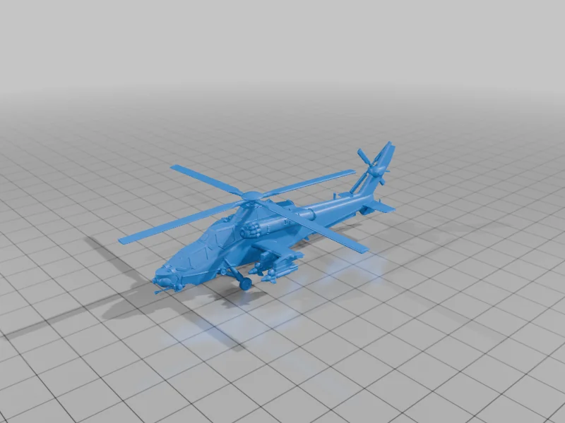 3D модель Модель вертолета Rooivalk - фото 2