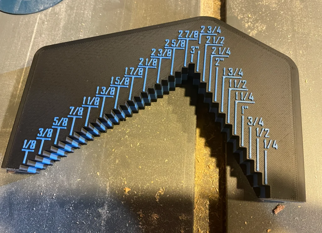 3D модель Модель для настройки дисковой пилы (до 3 дюймов) - фото 3