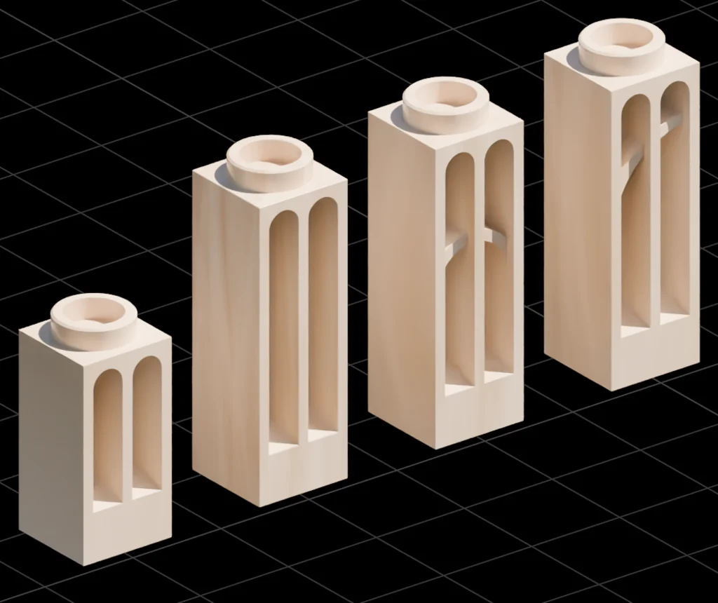 Exin Castillos: Двойные арочные окна