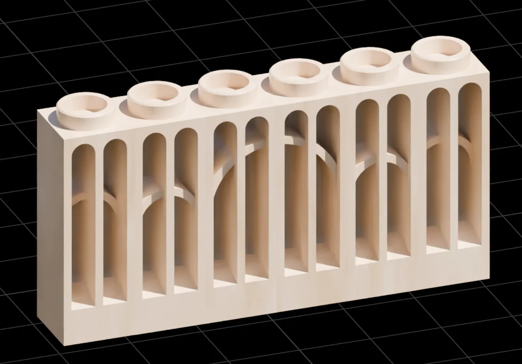 3D модель Exin Castillos: Двойные арочные окна - фото 2