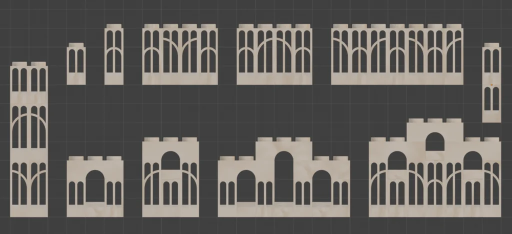 3D модель Exin Castillos: Двойные арочные окна - фото 4