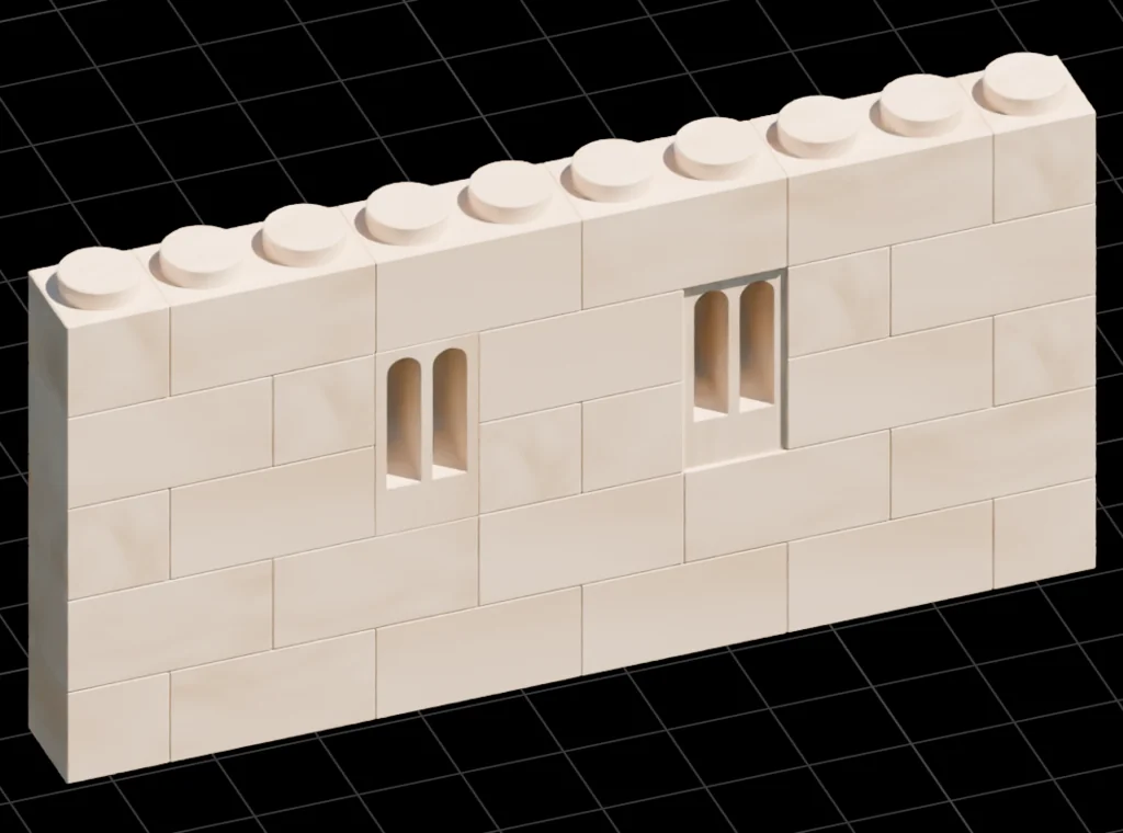 3D модель Exin Castillos: Двойные арочные окна - фото 6