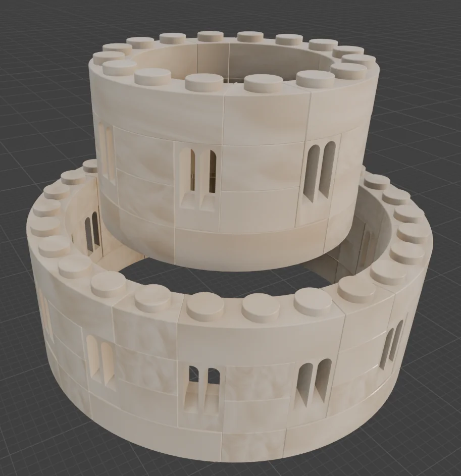 3D модель Exin Castillos: Двойные арочные окна - фото 9