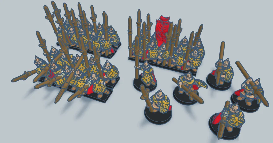 3D модель Воины Дейла 10мм - фото 1