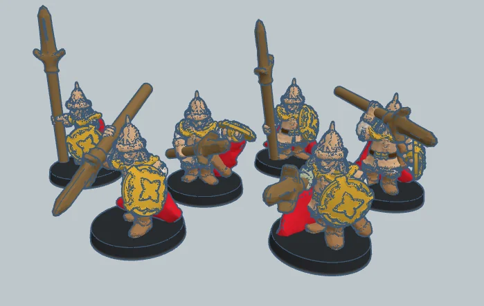 3D модель Воины Дейла 10мм - фото 2