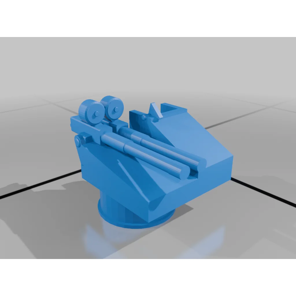 3D модель 20-мм орудия Oerlikon Королевского флота (Вторая мировая война) - фото 1