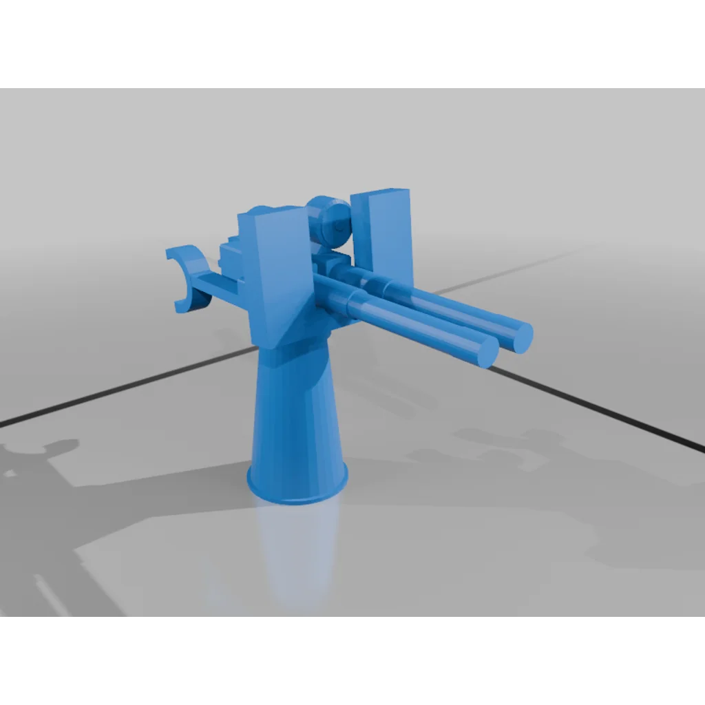 3D модель 20-мм орудия Oerlikon Королевского флота (Вторая мировая война) - фото 6