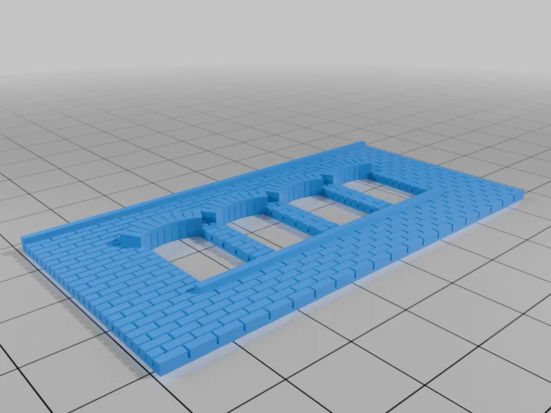 3D модель МОДУЛЬНЫЕ КИРПИЧНЫЕ ЭЛЕМЕНТЫ 1:87 - фото 4