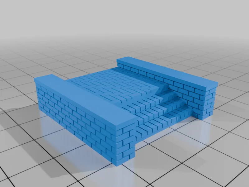 3D модель МОДУЛЬНЫЕ КИРПИЧНЫЕ ЭЛЕМЕНТЫ 1:87 - фото 6