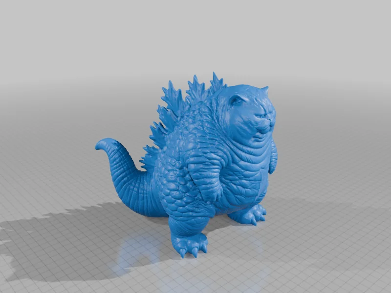 3D модель Модель Gatozilla - Знаменитый Интернет-Кайдзю - фото 2