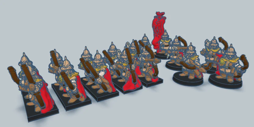 3D модель Лучники Дейла в масштабе 10мм - фото 1