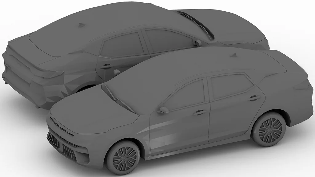 3D модель Модель Moskvich 6 (JAC J7) Sehol A5 Plus в масштабе 1/43 - фото 2