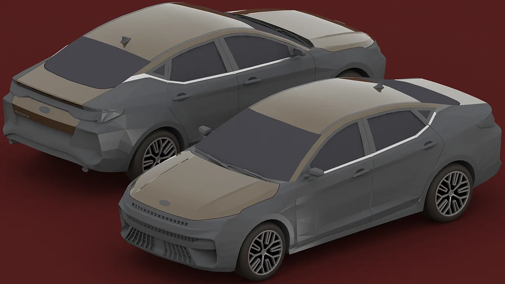 3D модель Модель Moskvich 6 (JAC J7) Sehol A5 Plus в масштабе 1/43 - фото 5