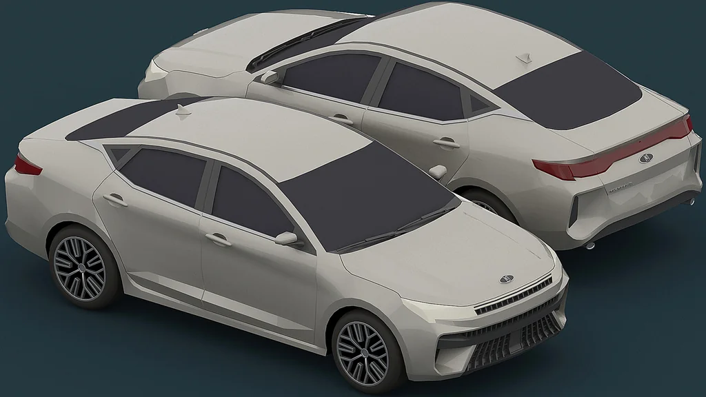 3D модель Модель Moskvich 6 (JAC J7) Sehol A5 Plus в масштабе 1/43 - фото 8