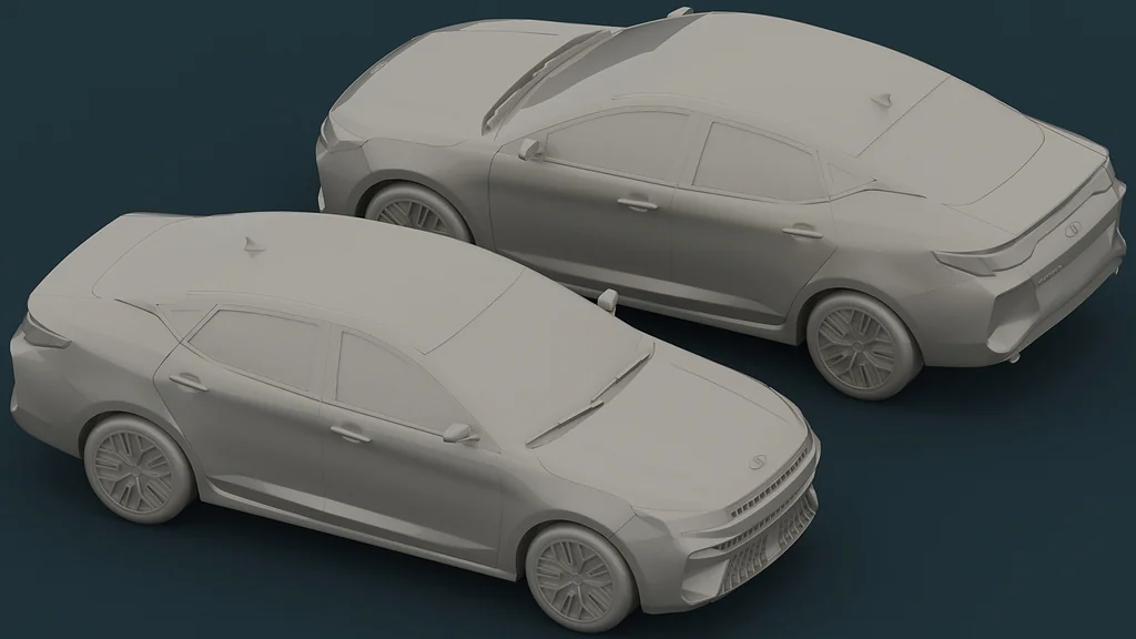 3D модель Модель Moskvich 6 (JAC J7) Sehol A5 Plus в масштабе 1/43 - фото 10