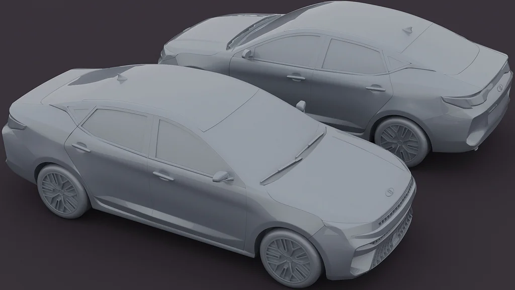 3D модель Модель Moskvich 6 (JAC J7) Sehol A5 Plus в масштабе 1/43 - фото 11