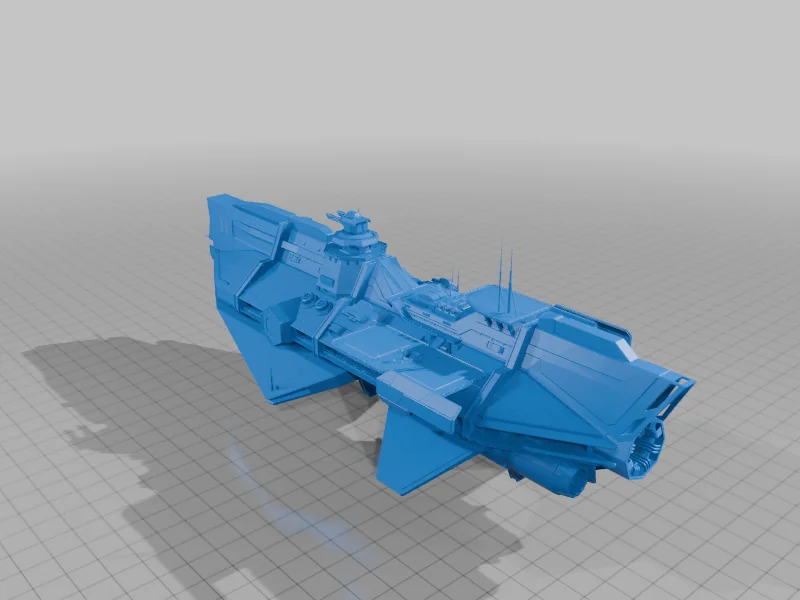 3D модель Боевой фрегат из No Man's Sky - фото 1