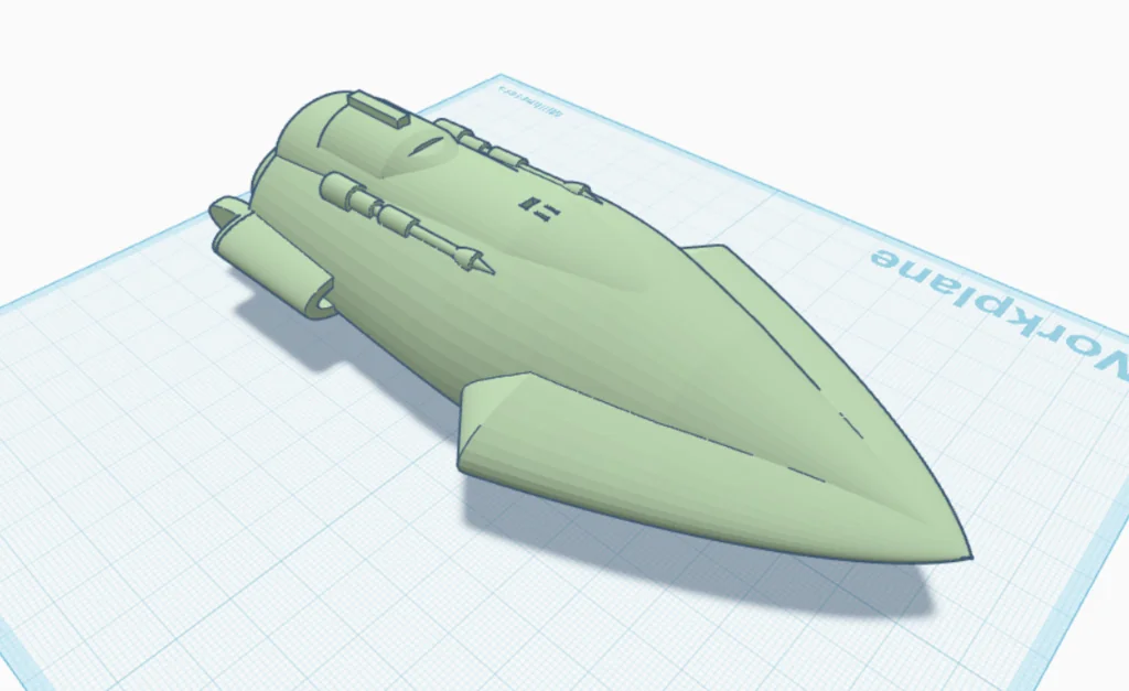 3D модель Модель Jade Sabre для X-Wing - фото 1
