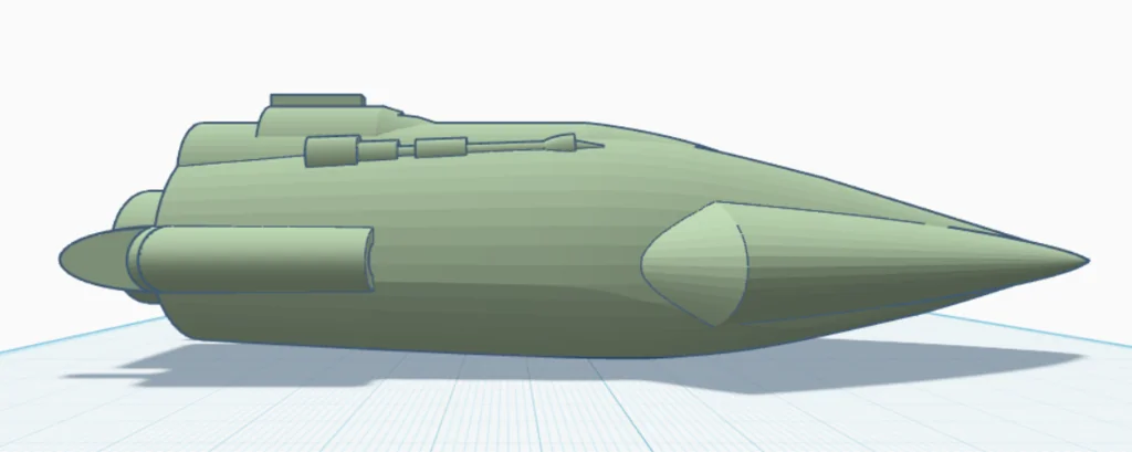 3D модель Модель Jade Sabre для X-Wing - фото 2