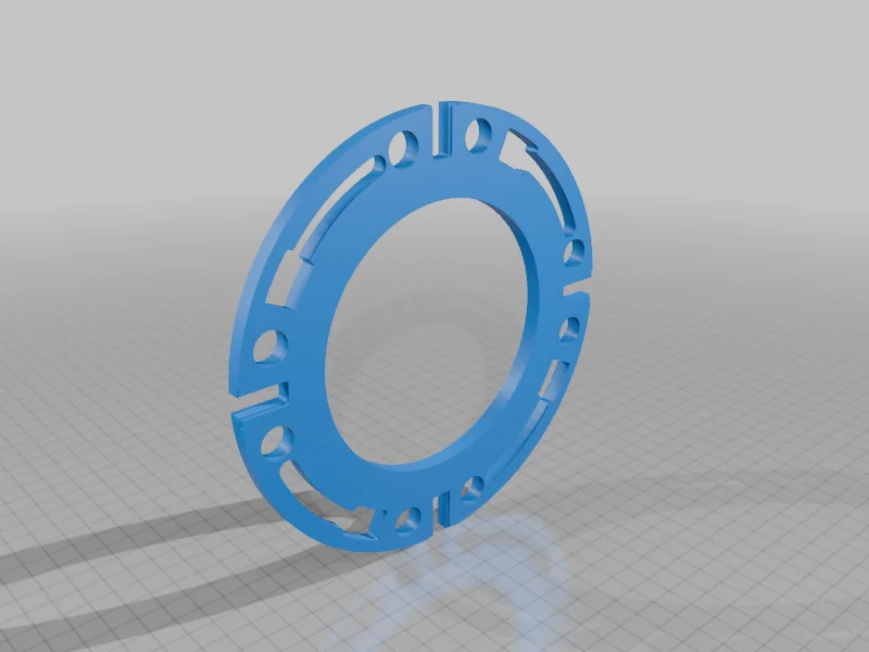 3D модель Удлинитель для фланца унитаза - фото 2