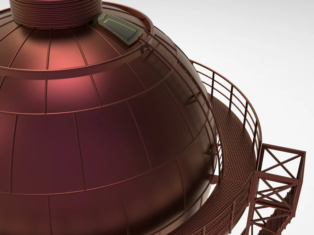 3D модель Металлический водонапорная башня в масштабе HO - фото 5