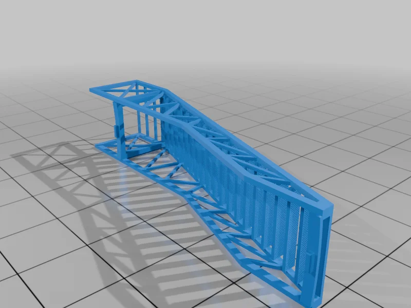 3D модель Металлический водонапорная башня в масштабе HO - фото 19