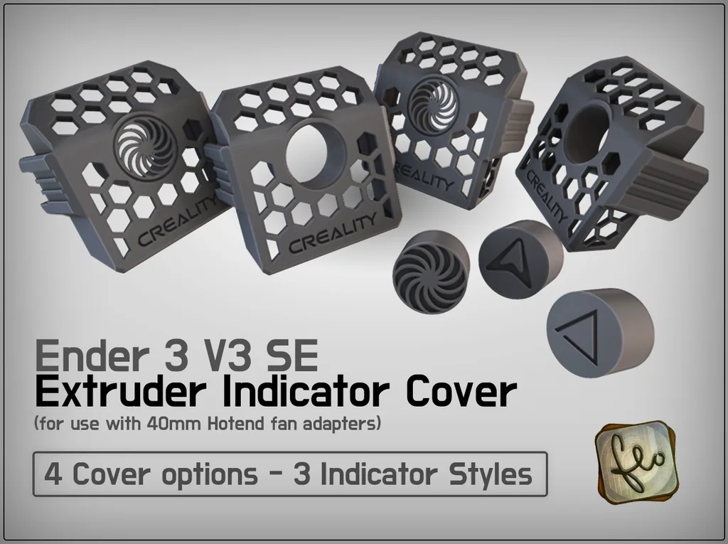 3D модель Крышка индикатора экструдерa Ender 3 V3 SE - фото 1