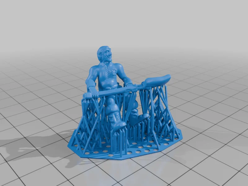 3D модель Модель Общего Работника - Долгопят / Могильщик (DND / TTRPG) - фото 5