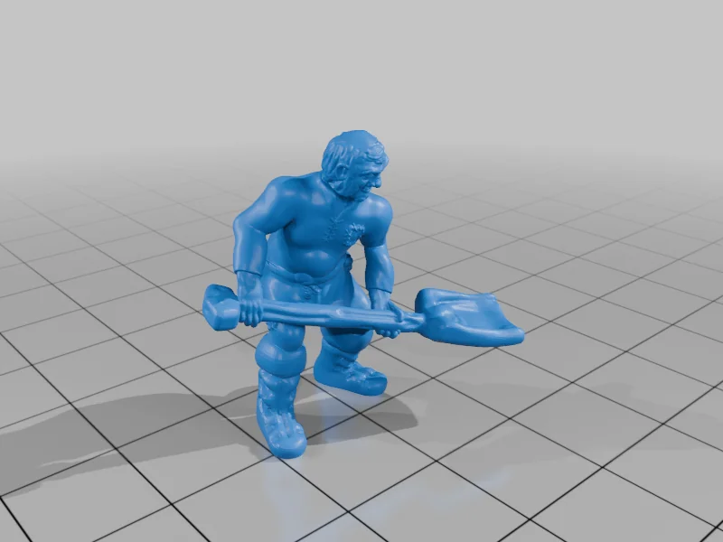 3D модель Модель Общего Работника - Долгопят / Могильщик (DND / TTRPG) - фото 14